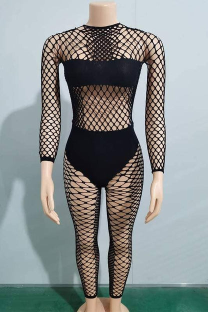 Fishnet leggings set