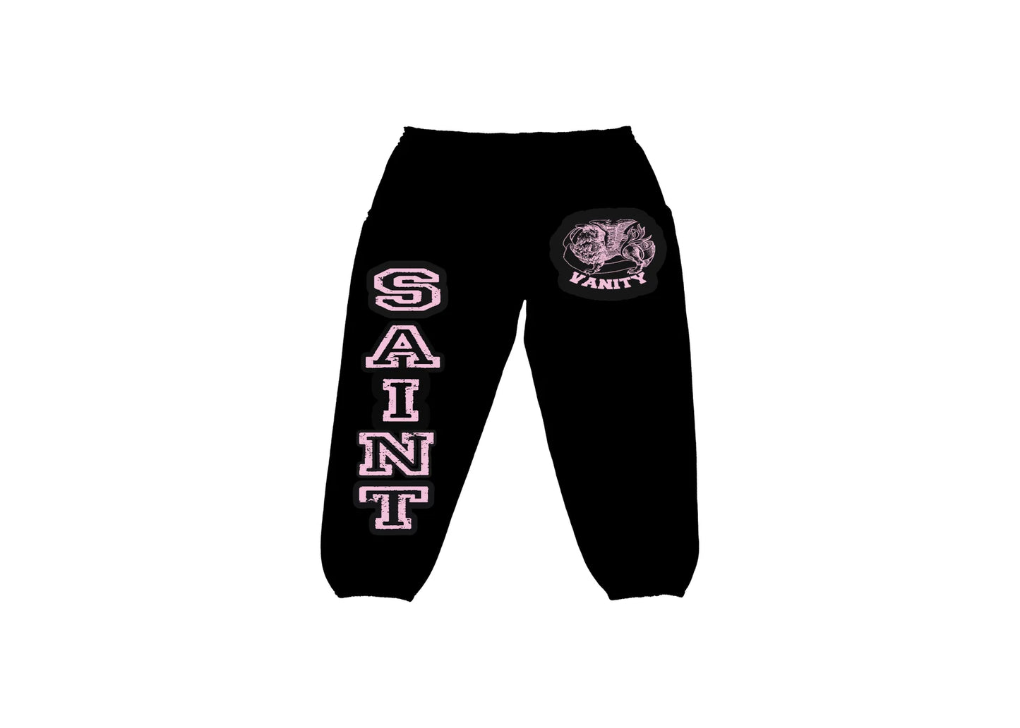 Black & Pink Griffin Saint Vanity  Sweat Pants