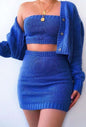 Tube top cardigan set