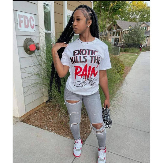 T shirts letter print graphic t shirts women