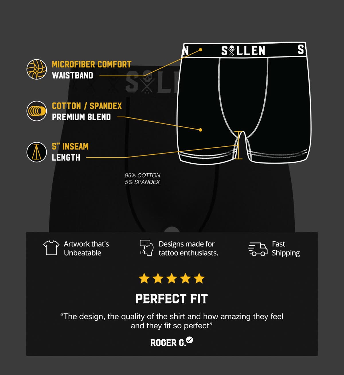 Solid Luxe Boxers - Black