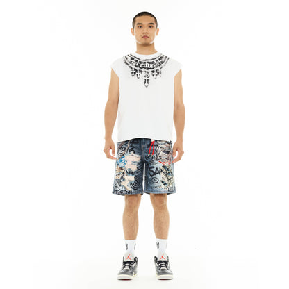 Cult's Grunge Shorts in Digital