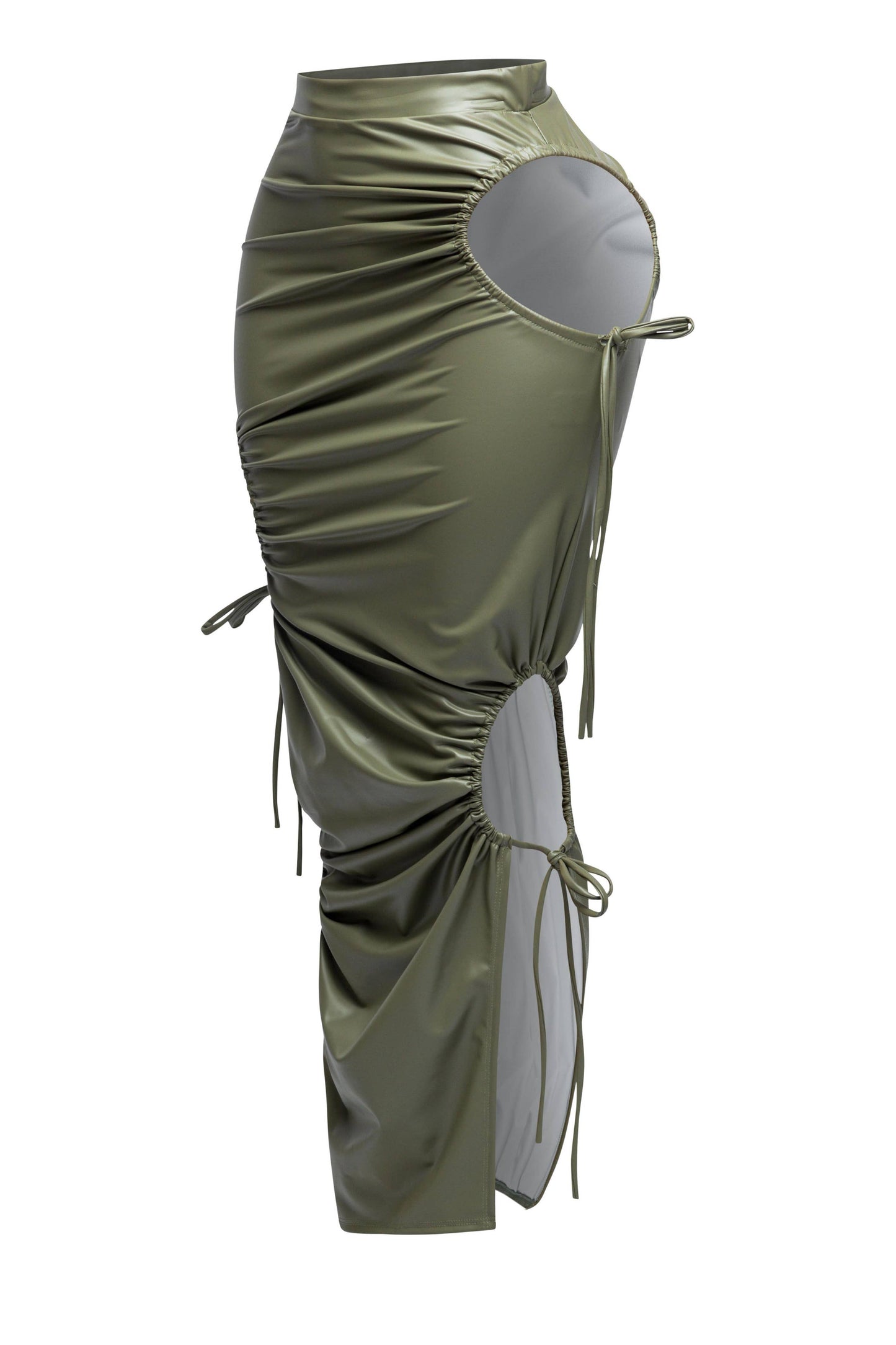 Cut out detailed maxi skirt