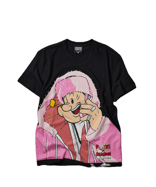 Popeye's Black & Pink T Shirt