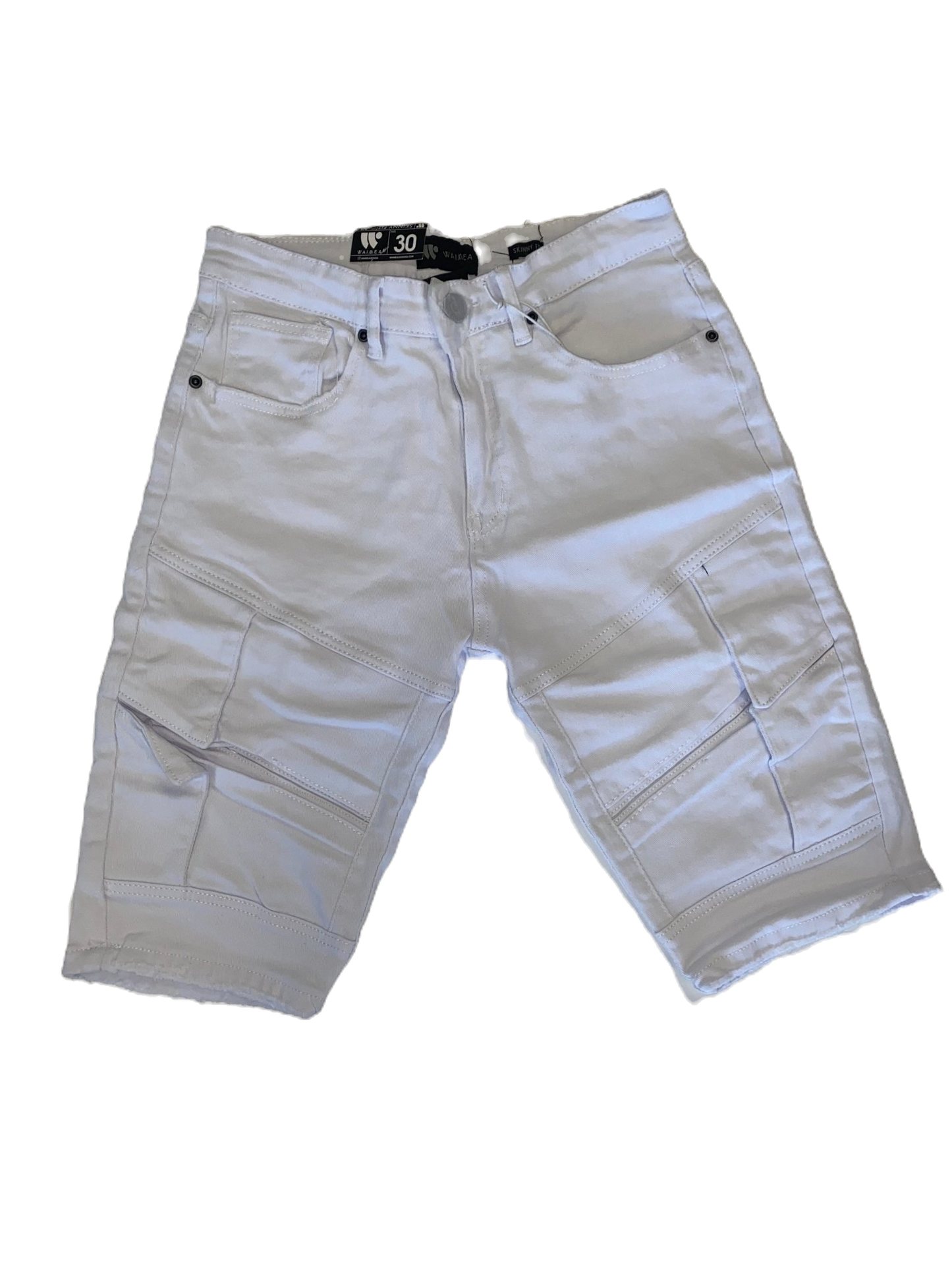 Waimea White Jean Shorts