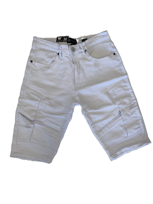 Waimea White Jean Shorts