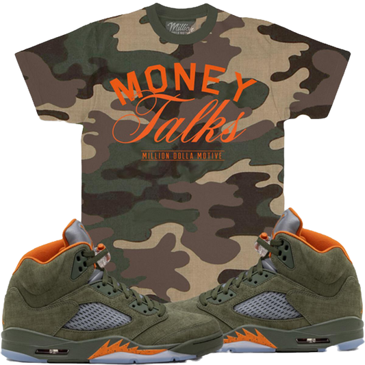 Money Talks Camo T Shirt