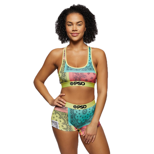 PSD "Brights Patchwork" Sports Bra