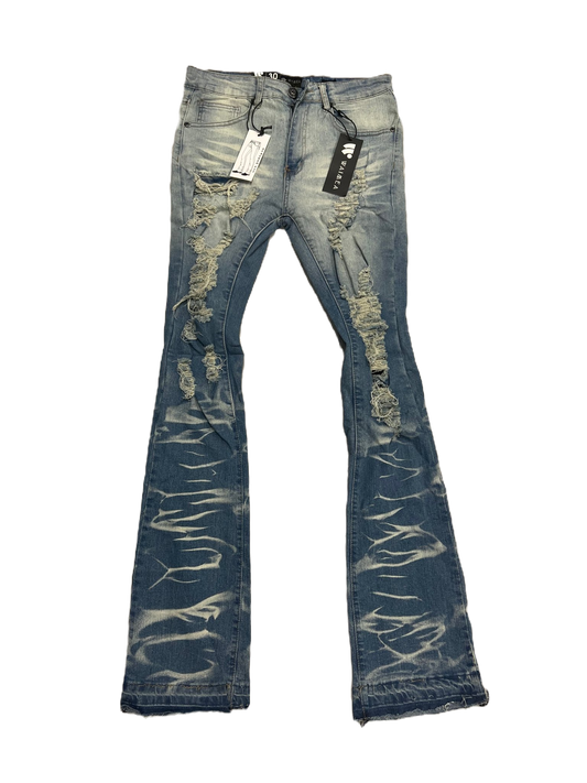 Waimea "Blue Wash" Stacked Jeans