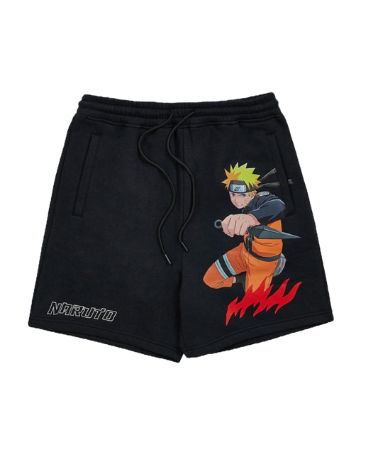 Reason Naruto Shorts Black