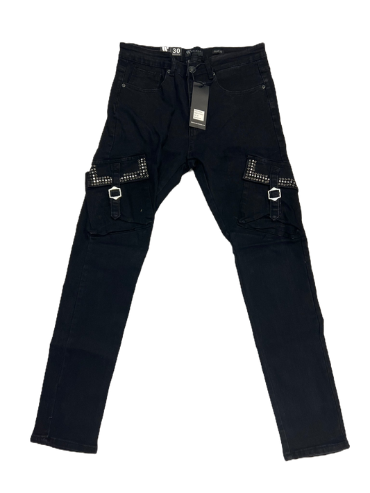 Waimea Jet Black Skinny Jeans