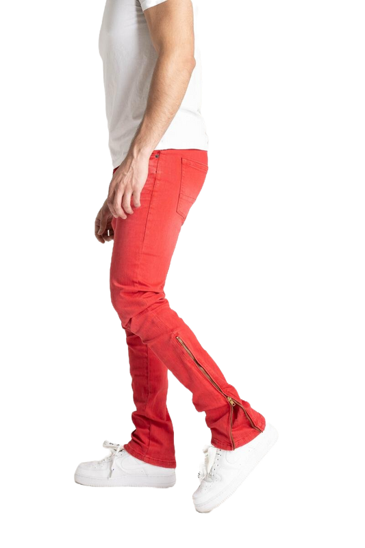 Taker Red Premium StackedJeans