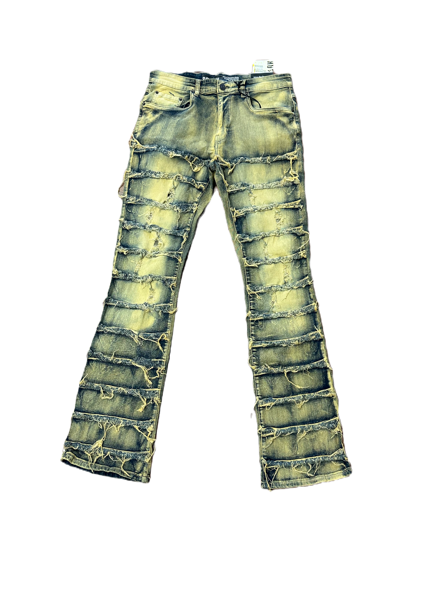 Spark Taupe Distressed Stack Jean