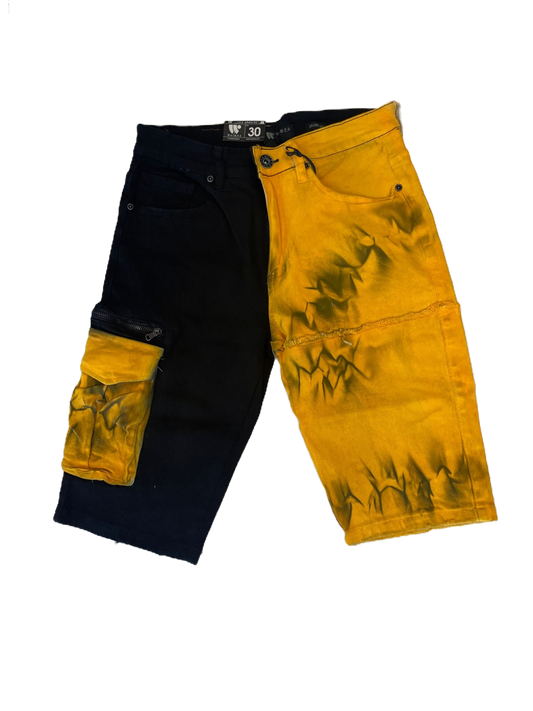 Waimea Black &  Yellow Shorts