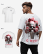 G West Mens Oversized Ice Cream Skull Tee