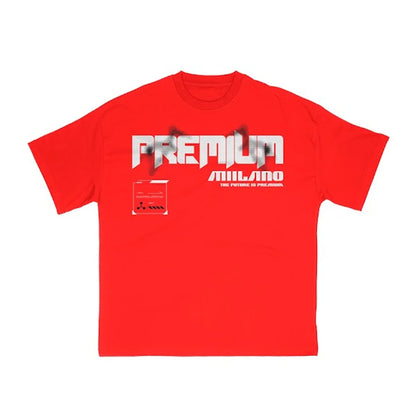 Premium Milano Red Crew T shirt