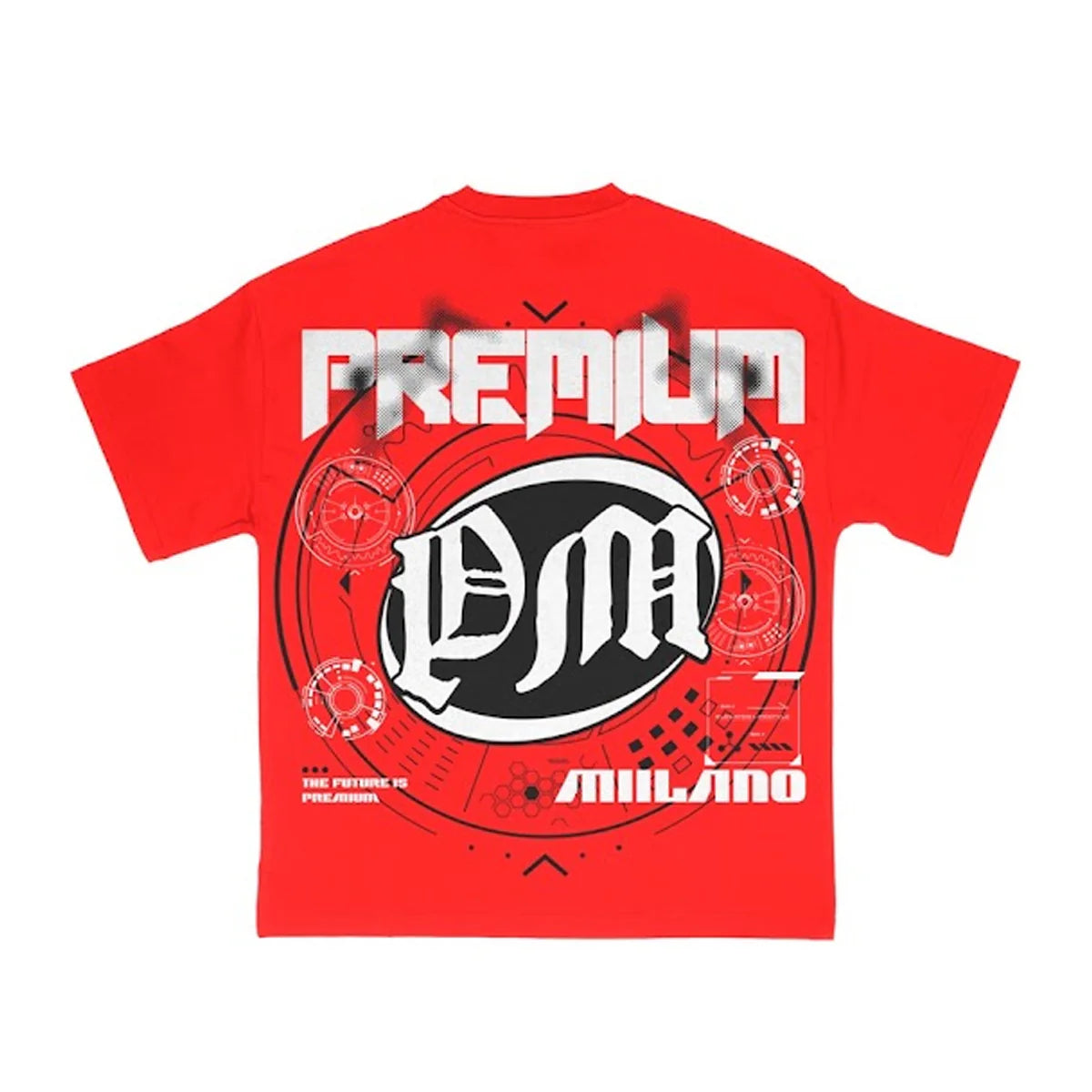 Premium Milano Red Crew T shirt