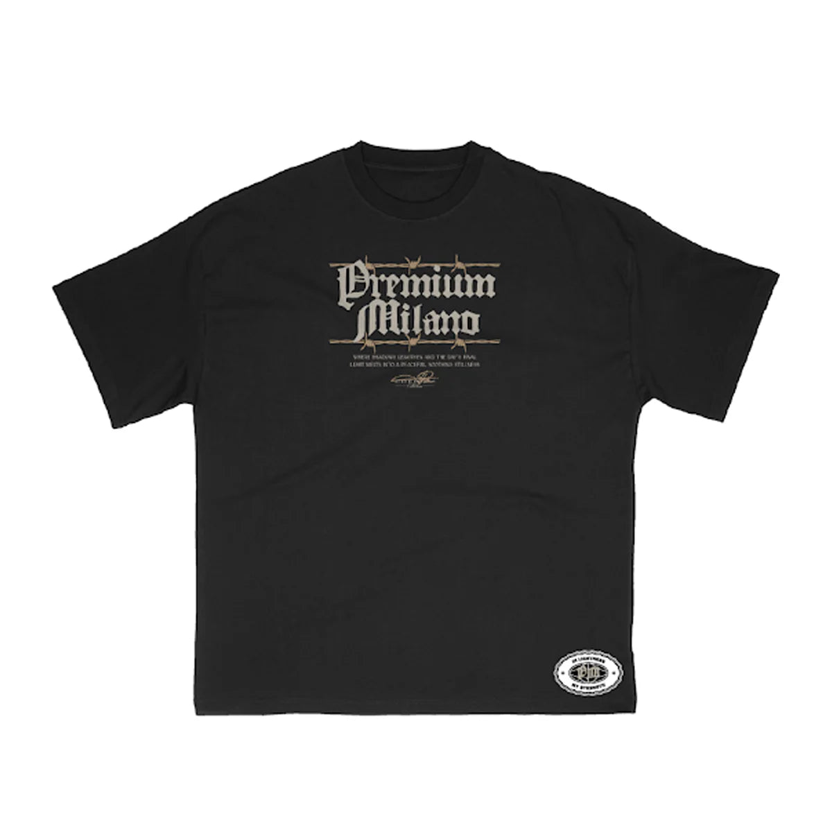 Premium Milano Black Skull T shirt