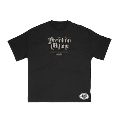Premium Milano Black Skull T shirt