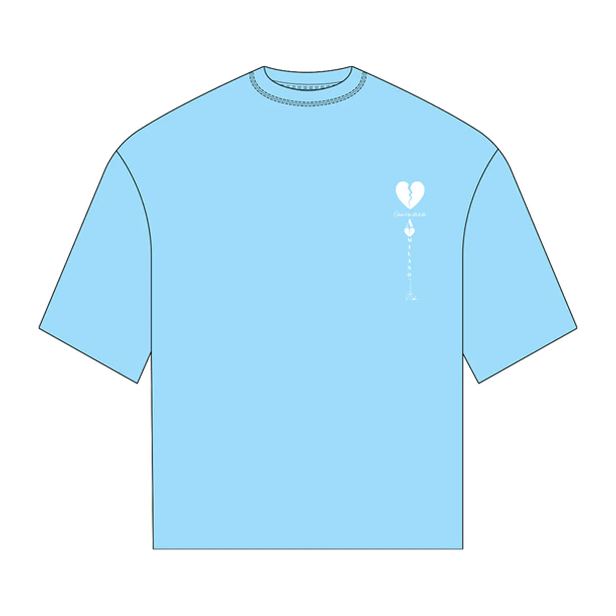 Premium Milano Blue Love T Shirt